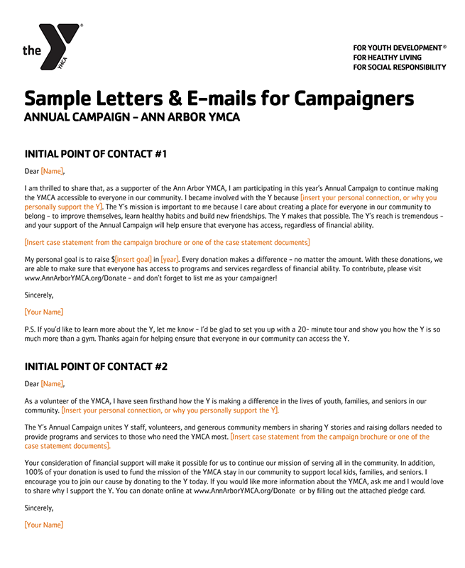 Sample Letter